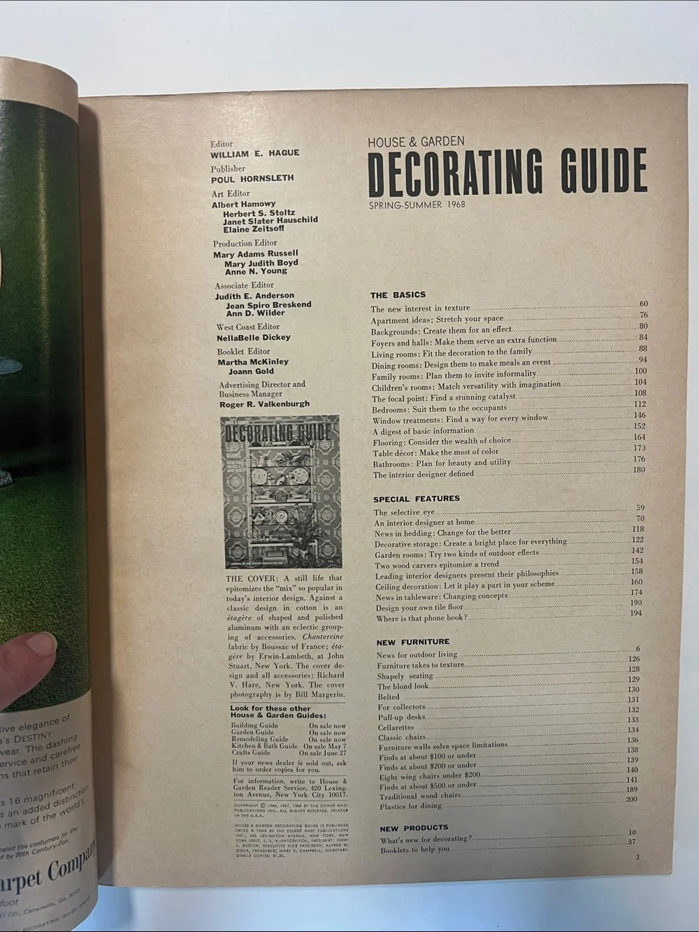 1968 Vintage House & Garden Decorating Guide Spring Summer 1968